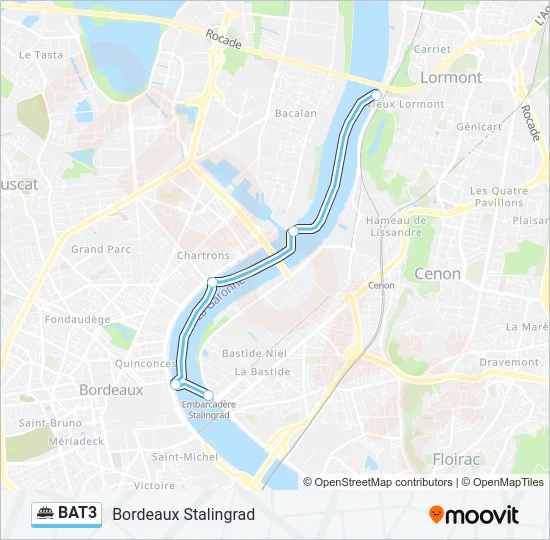 BAT3 Ferry Line Map
