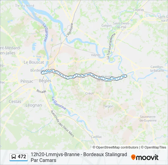 472 Bus Line Map