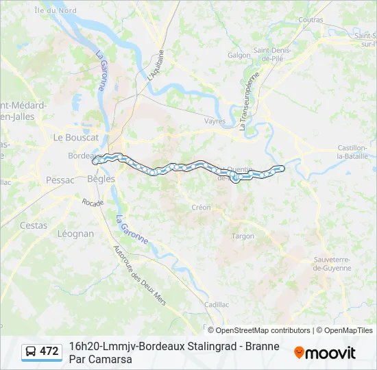 472 Bus Line Map