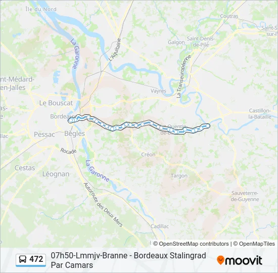 472 Bus Line Map