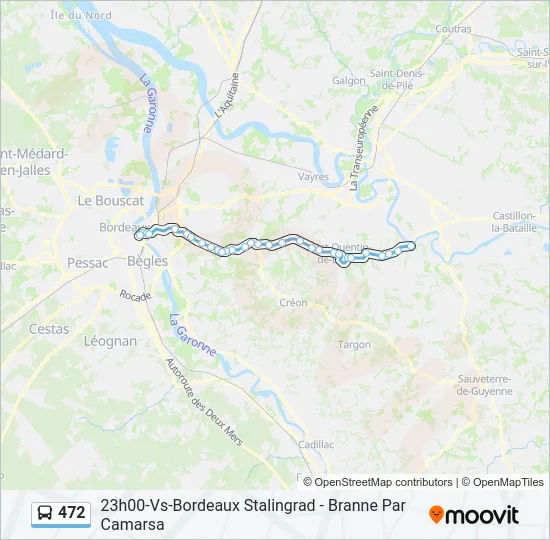 472 Bus Line Map