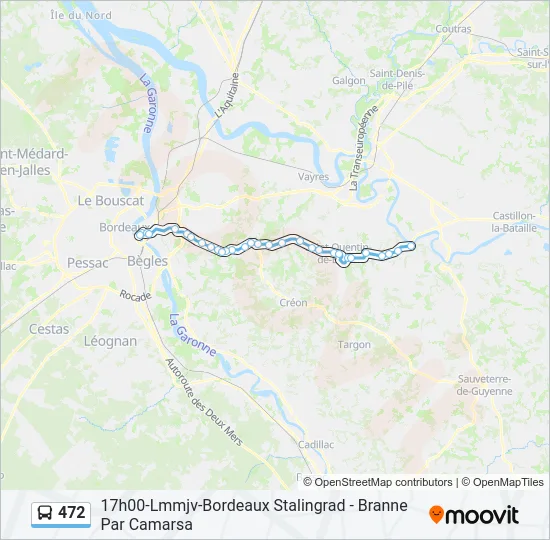 472 Bus Line Map