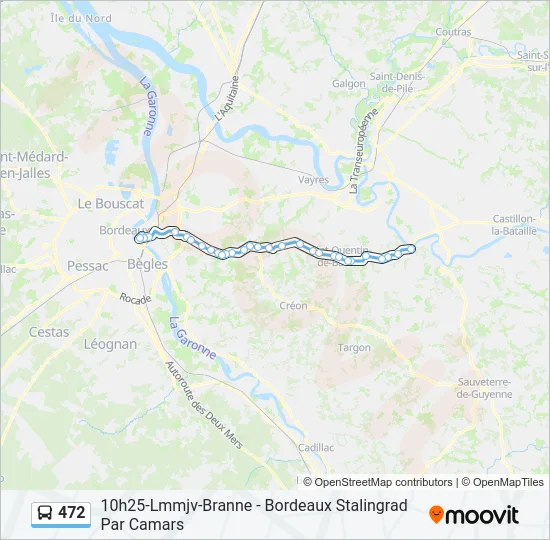 472 Bus Line Map