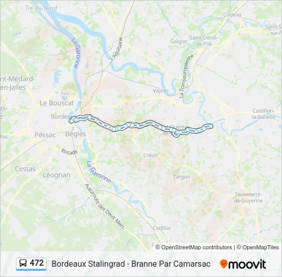 472 Bus Line Map