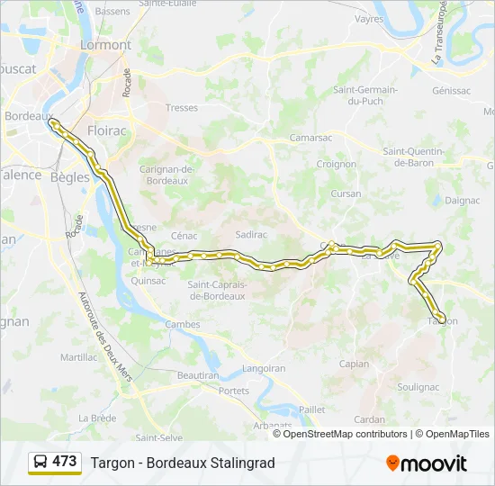 473 Bus Line Map