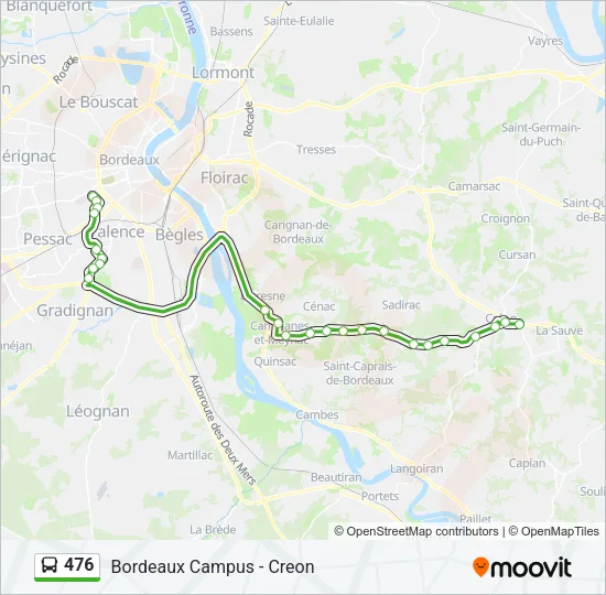 476 Bus Line Map