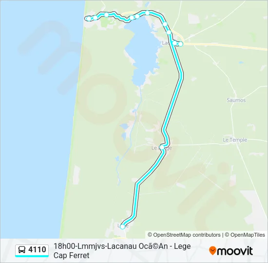 4110 Bus Line Map
