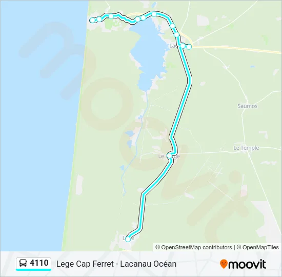 4110 Bus Line Map