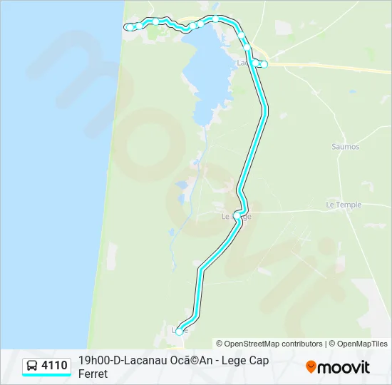 4110 Bus Line Map