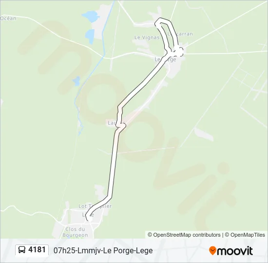 4181 Bus Line Map