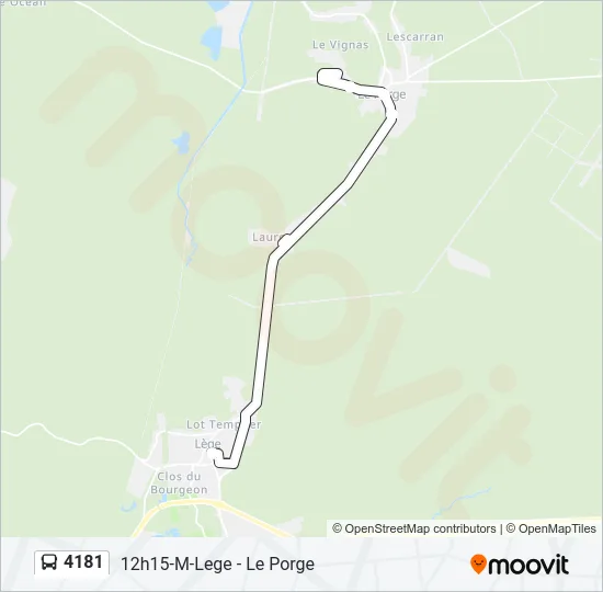 4181 Bus Line Map