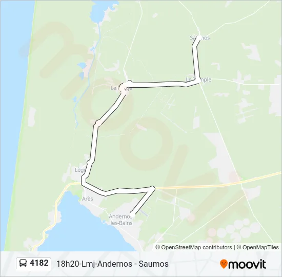4182 Bus Line Map
