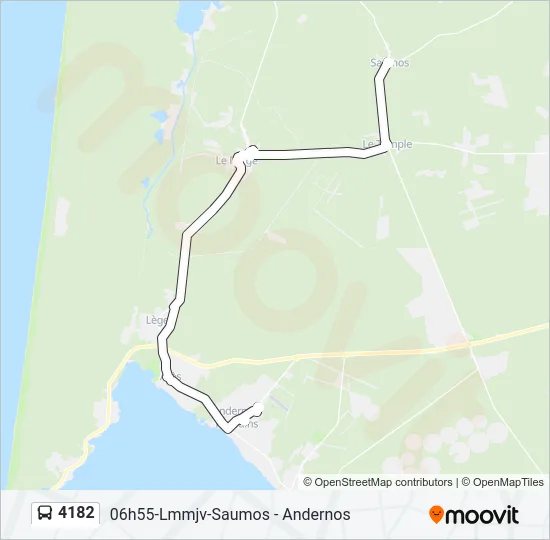 4182 Bus Line Map