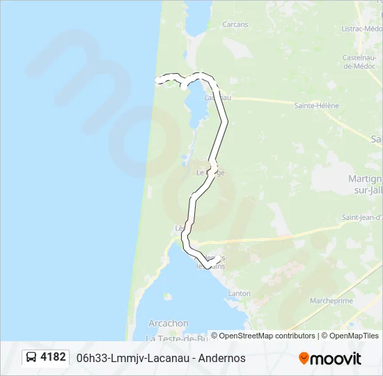 4182 Bus Line Map