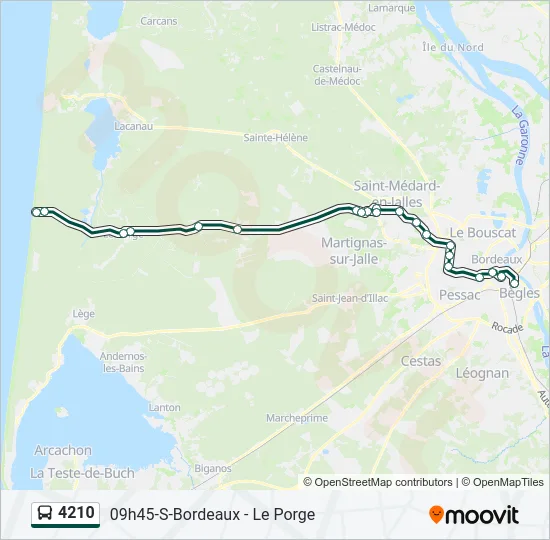 4210 Bus Line Map