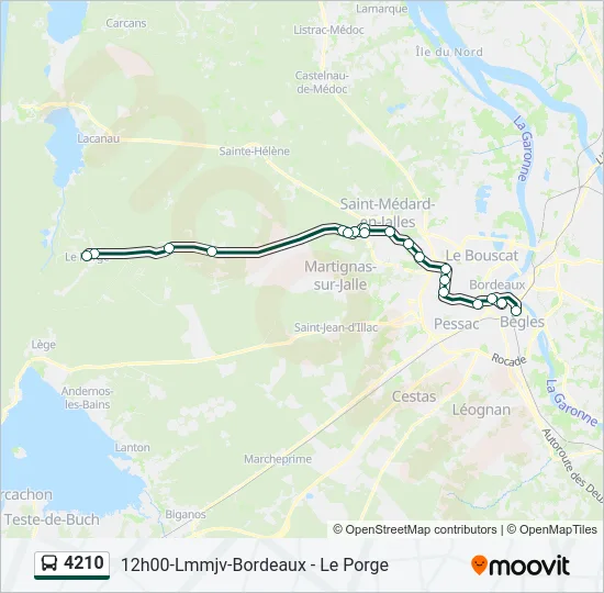 4210 Bus Line Map