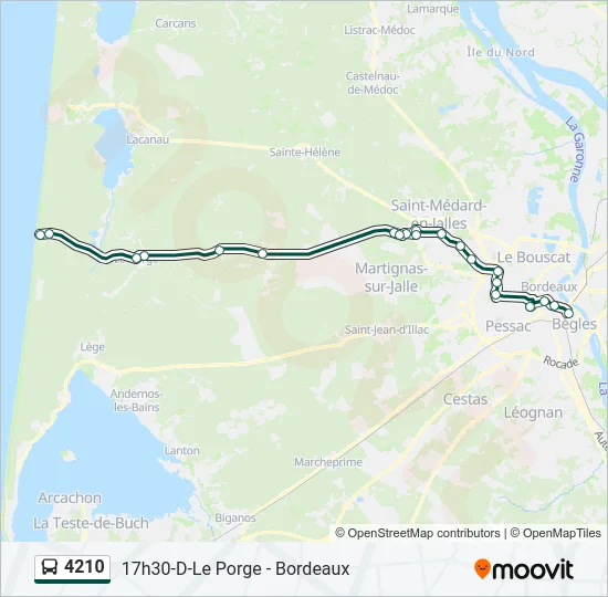 4210 Bus Line Map