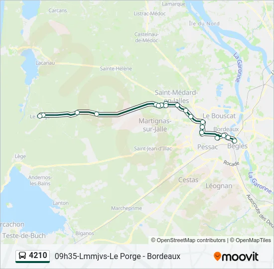 4210 Bus Line Map