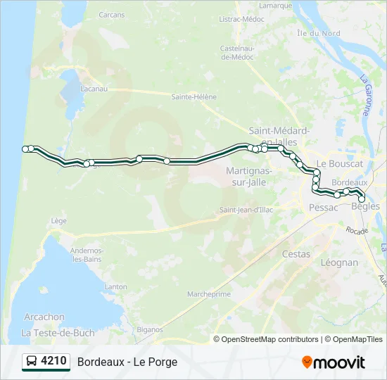 4210 Bus Line Map