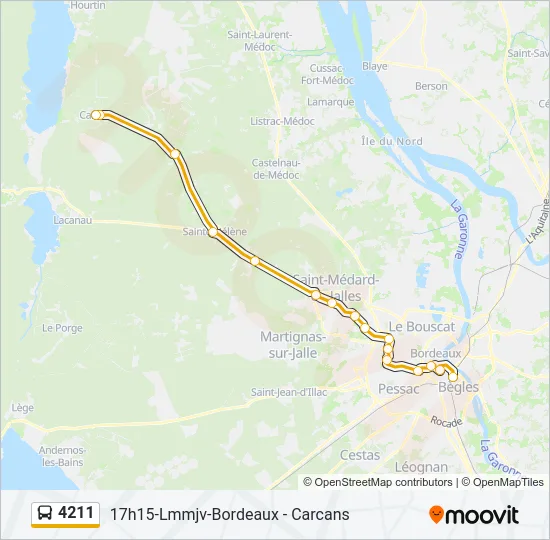 4211 Bus Line Map