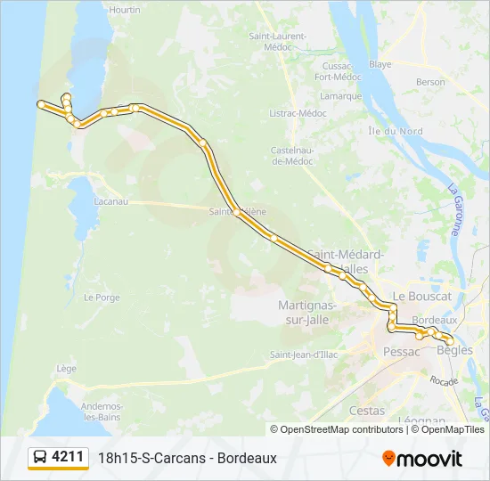 4211 Bus Line Map