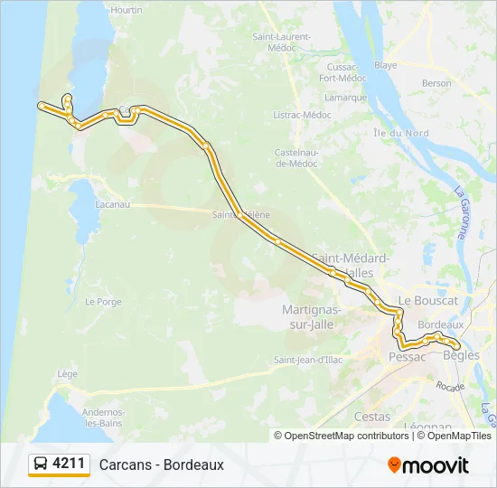 4211 Bus Line Map