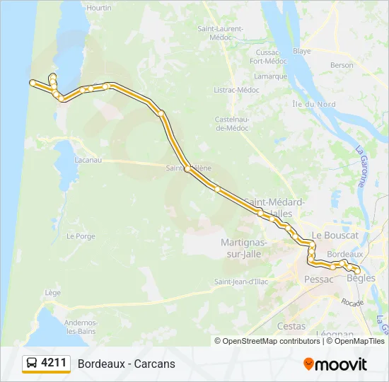 4211 Bus Line Map