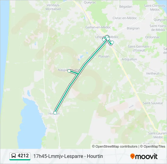 4212 Bus Line Map