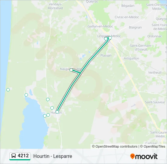 4212 Bus Line Map