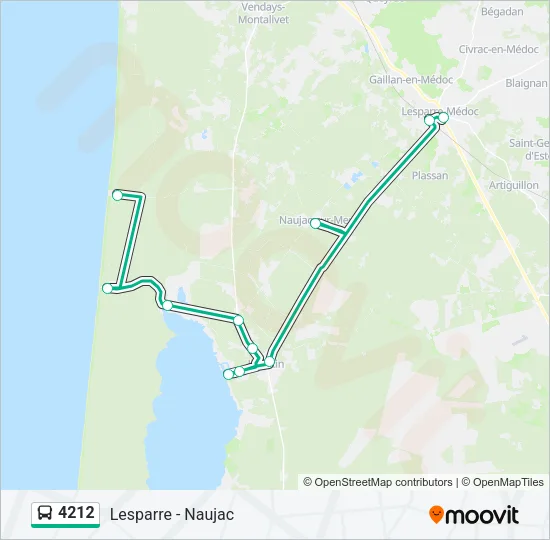 4212 Bus Line Map