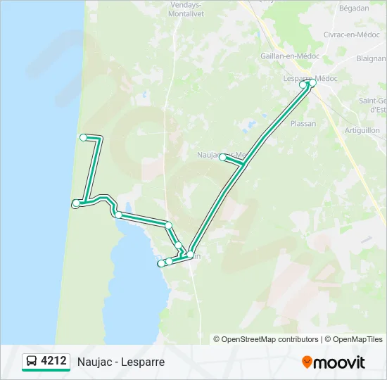 4212 Bus Line Map