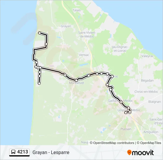 4213 Bus Line Map