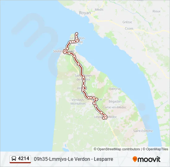 4214 Bus Line Map