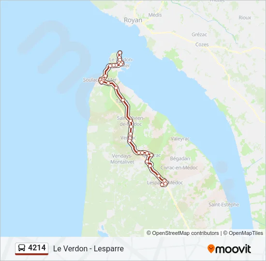 4214 Bus Line Map