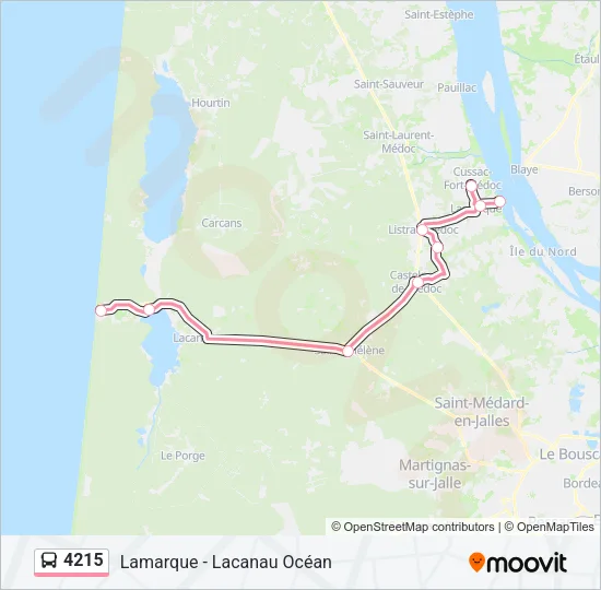 4215 Bus Line Map