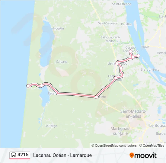 4215 Bus Line Map