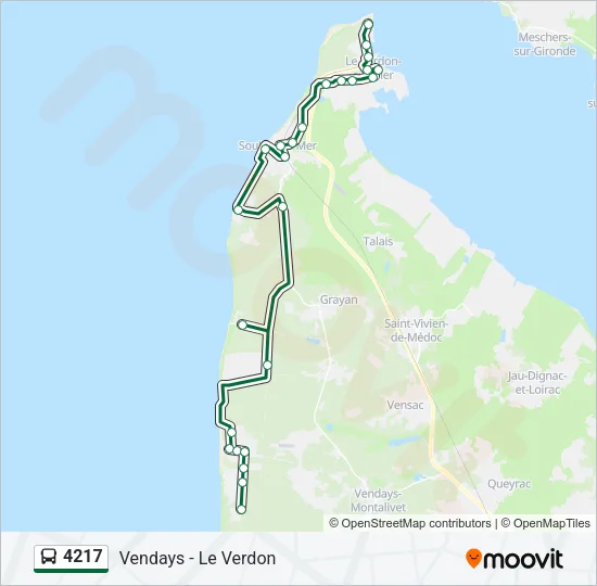 4217 Bus Line Map