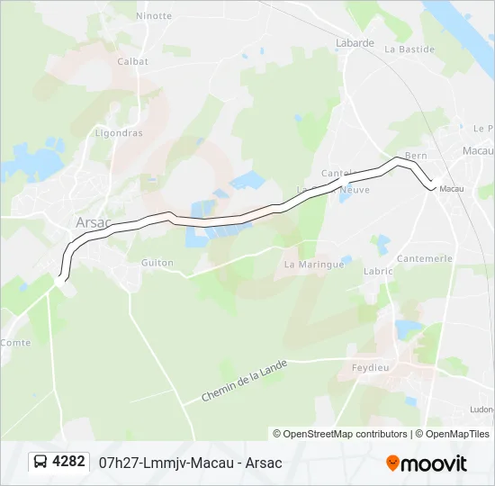 4282 Bus Line Map