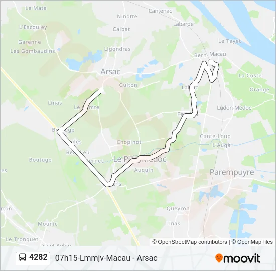 4282 Bus Line Map