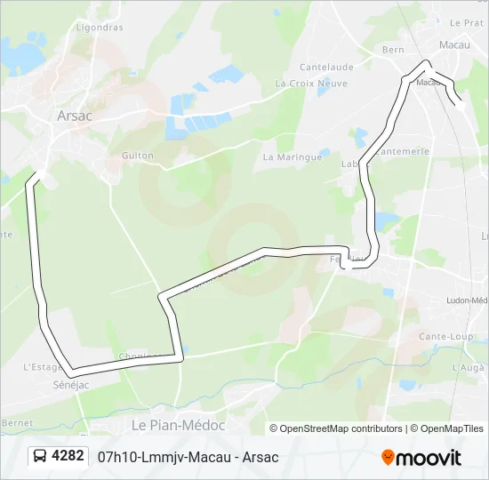 4282 Bus Line Map