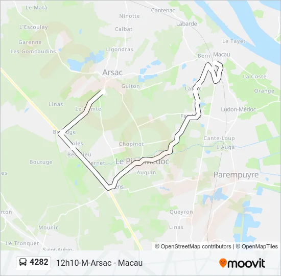 4282 Bus Line Map