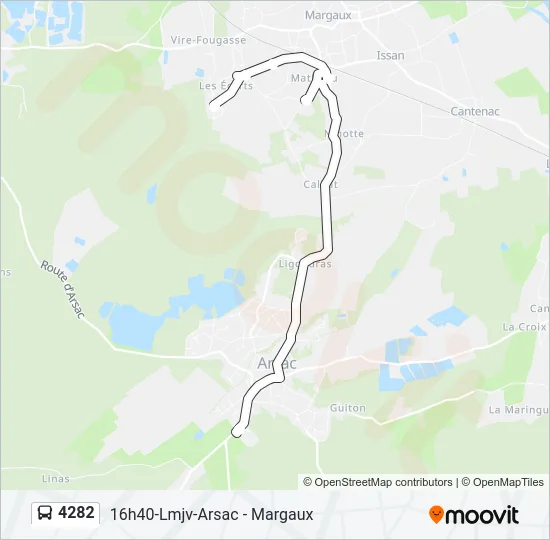 4282 Bus Line Map