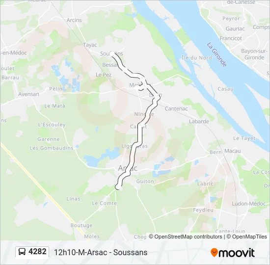 4282 Bus Line Map