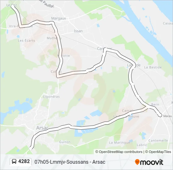 4282 Bus Line Map