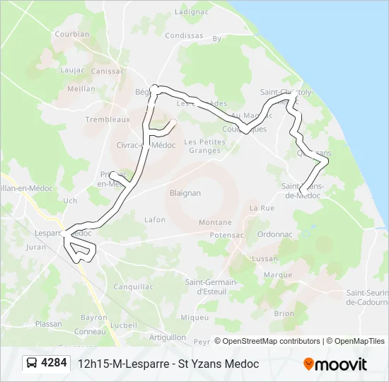 4284 Bus Line Map