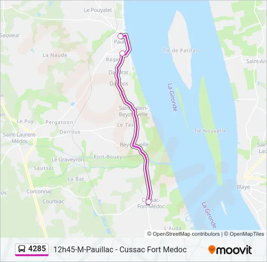 4285 Bus Line Map