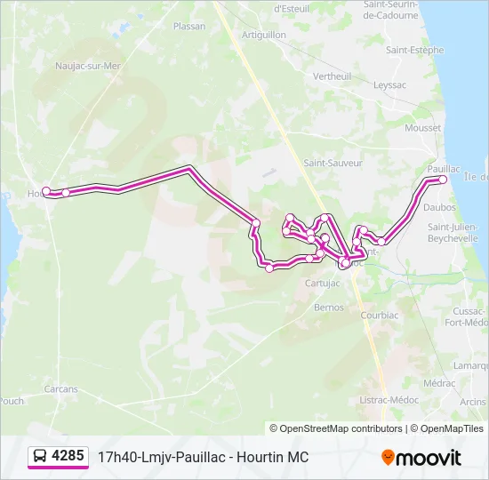 4285 Bus Line Map