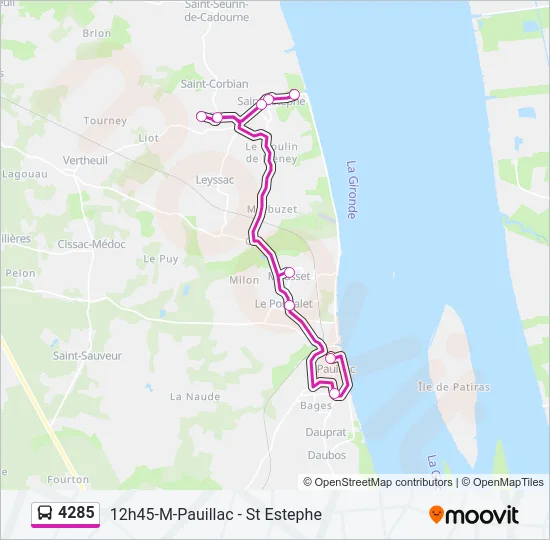 4285 Bus Line Map