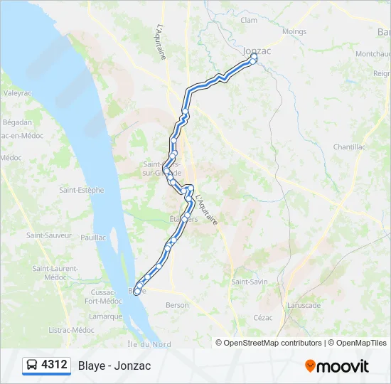 4312 Bus Line Map