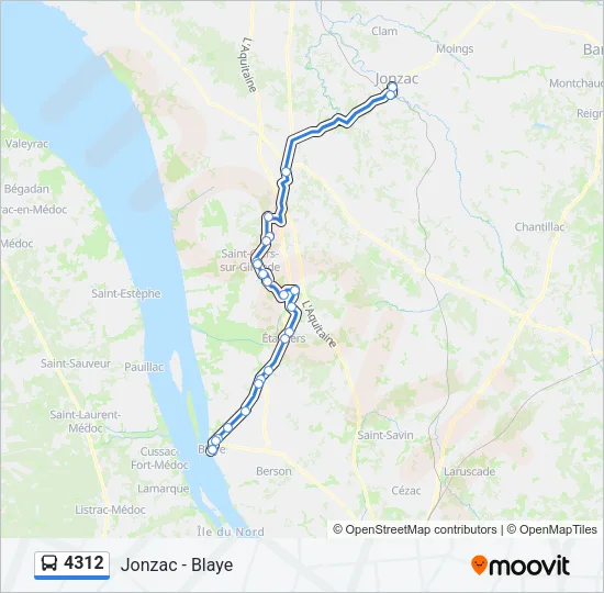 4312 Bus Line Map